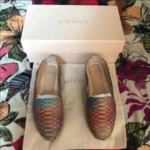 SOLD….ALEXANDRE BIRMAN MARLA PYTHON ESPADRILLE SZ 37.5